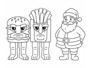 coloriage Burguro & Fryuro à imprimer pour enfant de 7 ans