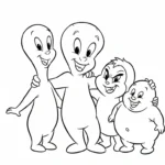 coloriage Casper à imprimer