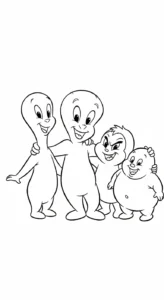 coloriage Casper à imprimer