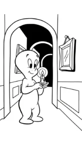 coloriage Casper educatif pour enfant