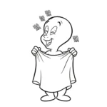 coloriage Casper a dessiner et imprimer
