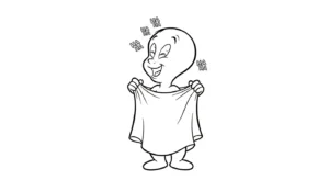 coloriage Casper a dessiner et imprimer