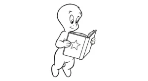 coloriage Casper et apprentissage