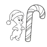 coloriage Casper à imprimer pdf gratuit