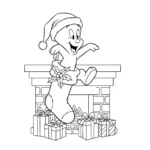 coloriage Casper et découpage à imprimer