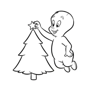 coloriage Casper pour enfant à imprimer