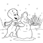 image pour coloriage Casper enfant
