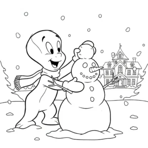 image pour coloriage Casper enfant
