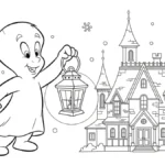 coloriage Casper et dessin a imprimer