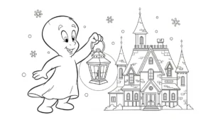 coloriage Casper et dessin a imprimer