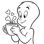 coloriage Casper pour enfant gratuit