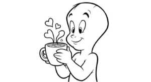 coloriage Casper pour enfant gratuit