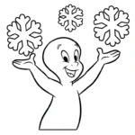 coloriage Casper gratuit pour enfants