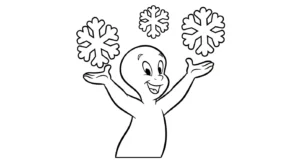 coloriage Casper gratuit pour enfants