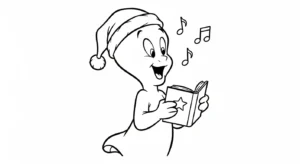 coloriage Casper pour enfants à imprimer