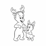 coloriage Casper et dessin a imprimer