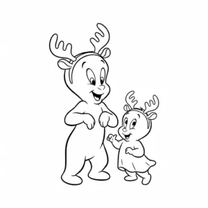 coloriage Casper et dessin a imprimer