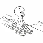 coloriage Casper à imprimer a4
