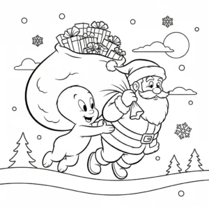 coloriage Casper a telecharger