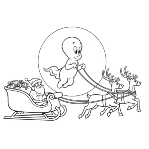 coloriage Casper à imprimer pour enfant de 10 ans
