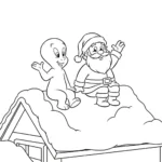 coloriage Casper à imprimer pour enfant de 7 ans