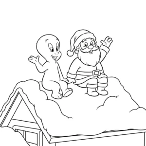 coloriage Casper à imprimer pour enfant de 7 ans