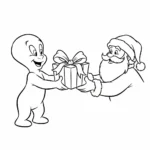 coloriage Casper a dessiner en ligne