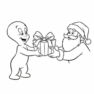 coloriage Casper a dessiner en ligne