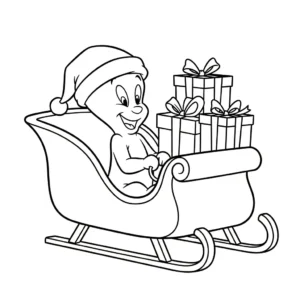 coloriage Casper pour enfant