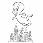 image pour coloriage Casper enfant