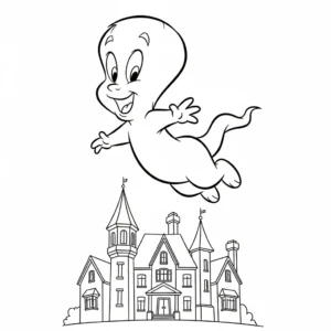 image pour coloriage Casper enfant