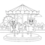 coloriage Cooki & Milki Brainrot pour enfants à imprimer