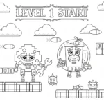 imprimer coloriage Cooki & Milki Brainrot pour enfant