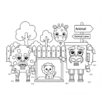 image pour coloriage Cooki & Milki Brainrot enfant