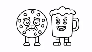 coloriage Cooki & Milki Brainrot de pour enfants