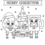 coloriage Cooki & Milki Brainrot pour enfant