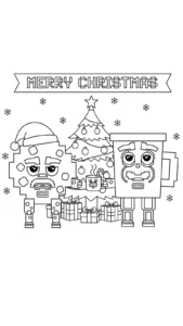 coloriage Cooki & Milki Brainrot pour enfant