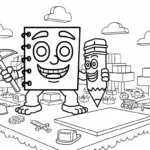 coloriage Cuadramat & Pakrahmatmamat à imprimer pour enfant de 9 ans