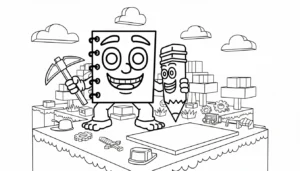 coloriage Cuadramat & Pakrahmatmamat à imprimer pour enfant de 9 ans