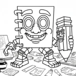 coloriage Cuadramat & Pakrahmatmamat pour enfant de 7 ans