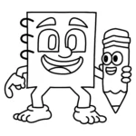 coloriage Cuadramat & Pakrahmatmamat à imprimer kawaii