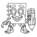 coloriage Cuadramat & Pakrahmatmamat à imprimer pour enfant de 9 ans