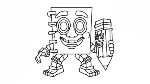 coloriage Cuadramat & Pakrahmatmamat à imprimer pour enfant de 9 ans