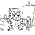 coloriage Cuadramat & Pakrahmatmamat pour enfant a imprimer gratuit
