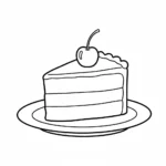 coloriage Dessert pour enfant de 6 ans