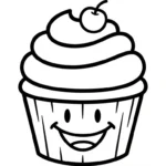 coloriage Dessert d