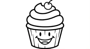 coloriage Dessert d