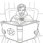 coloriage Doctor Strange pour enfant gratuit