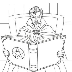 coloriage Doctor Strange pour enfant gratuit