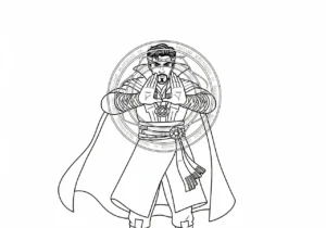 télécharger coloriage Doctor Strange gratuit